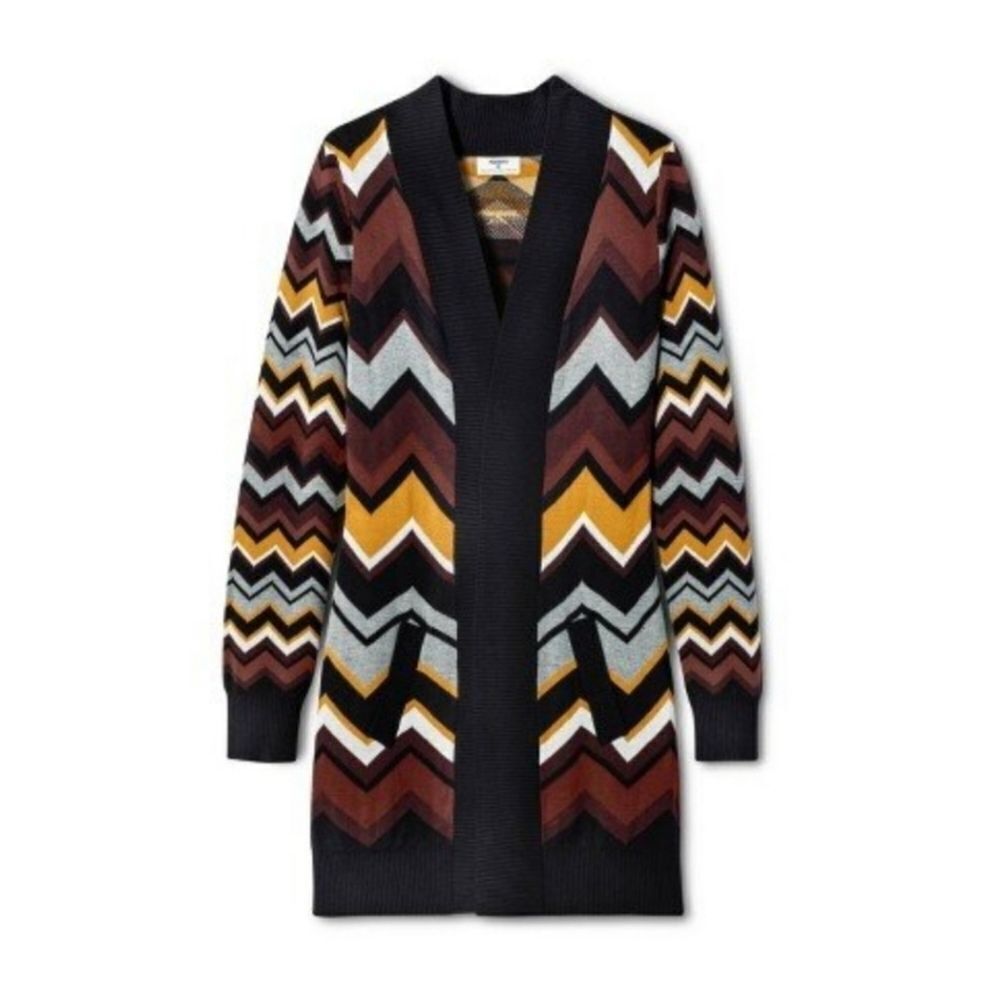 Missoni for Target Zig Zag Chevron Long Tunic Cardigan Sweater Size Medium - Picture 9 of 11